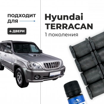 Hyundai TERRACAN (I). Кузова: HP 2001-2007 - на 4 двери