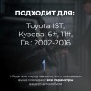 Toyota IST. Кузова: 6#; 11# 2002-2016 - на 4 двери